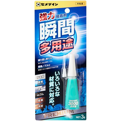 セメダイン　瞬間接着剤　３０００多用途　Ｐ３ｇ　ＣＡ−１５６　CA-156　1 本