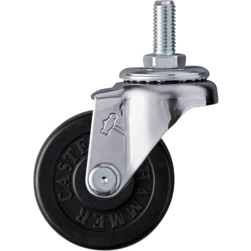 망치 나사 포함 선회식 고무 바퀴 50mm W3/8 420A-20R50 1개