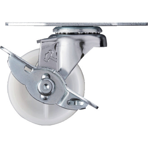 해머 E 시리즈 코너 선회식 나일론 바퀴 50mm 스토퍼 부착 215E-N50 1개