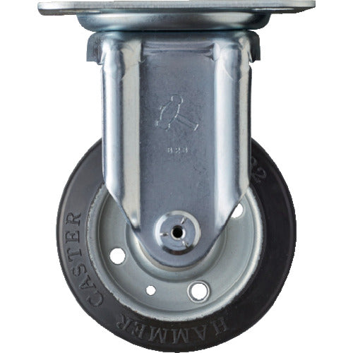 망치 고정식 고무 캐스터 100mm 400SRP-R100 1개