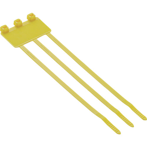 PANDUIT Flag-shaped nylon cable ties, yellow (500 pieces) PL3M2S-D4Y 1 bag