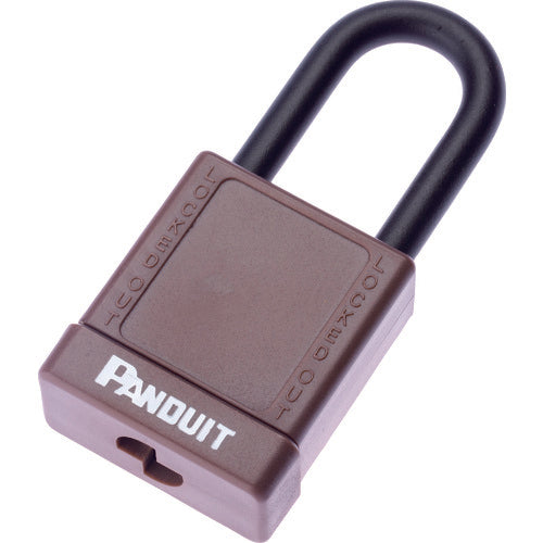 PANDUIT Non-conductive Padlock for Lockout, Brown, PSL-8BR, 1 pc