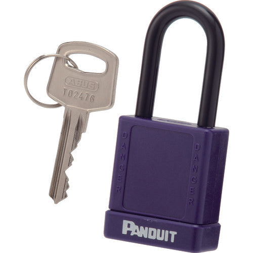 PANDUIT Non-conductive Padlock for Lockout, Purple, PSL-8PU, 1 pc