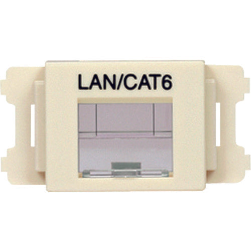 PANDUIT JIS 플레이트용 셔터 부착 어댑터 오프 화이트 LAN・CAT6 (10개입) CMASSP6IW-X 1봉