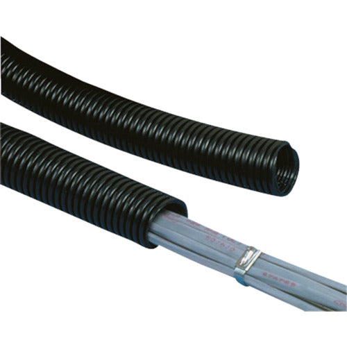 PANDUIT Corrugated Tube Heat Resistant Nylon 6 No Slits Black CLTS25N-C 1 Roll
