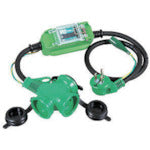 NICHIDO Rainproof Pokkin Extension Breaker L-Type Henna Pokkin 100V with Earth Leakage Circuit Breaker 1m PBWL-EB-T 1 Piece