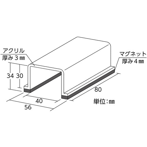 緑十字　スイッチカバー標識　点検中・さわるな　スイッチカバーＰ　８０×４０×３４ｍｍ　アクリル　088016　1 個