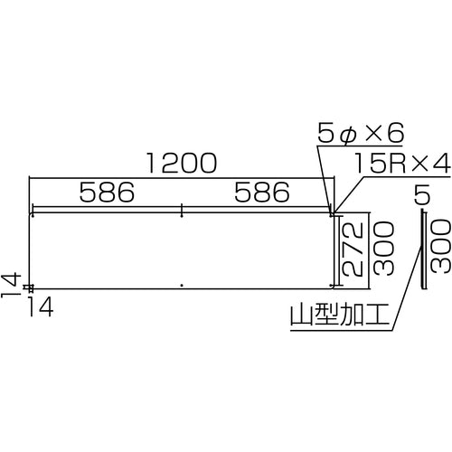 緑十字　構内用標識　頭上に注意　実Ｇ　３００×１２００ｍｍ　スチール　135160　1 枚