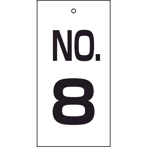 Green Cross Valve Display Tag No. 8 Special 16-8 100 x 50 mm Double-sided Display PVC 167008 1 sheet