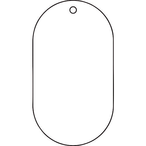 緑十字　バルブ表示札　白無地タイプ　バルブ−２００　９０×５０ｍｍ　エンビ　169200　1 枚