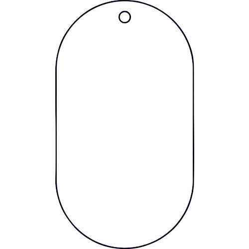 Green Cross Valve Display Tag, White, Valve-200, 90 x 50 mm, PVC, 169200, 1 piece