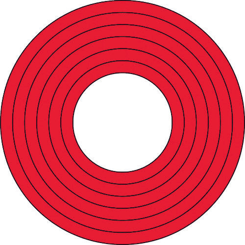 Green Cross Marking Sticker (Gauge Marker Sticker) Red Marking-100R Inner Diameter 40-90mmΦ 10 Sheets PET 208503 1 Set