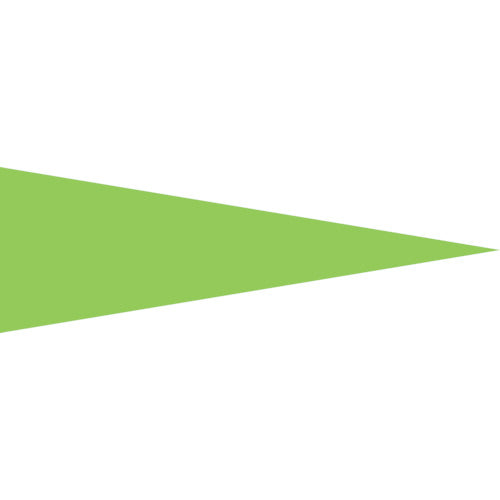 Green Cross Marking Stickers (Gauge Marker Stickers) Fluorescent Green Marking-515KG 5x15mm Triangle 100 Sheets PVC 208704 1 Set