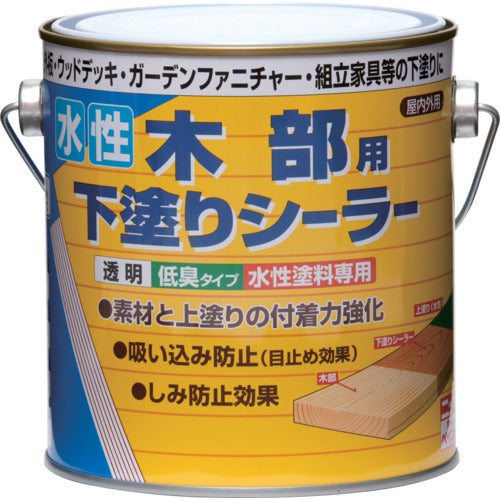 ニッぺ　水性木部用下塗りシーラー　０．７Ｌ　透明　ＨＲ２２０１−０．７　4976124400575　1 缶