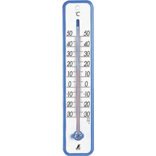 シンワ　寒暖計　プラスチック製　３０ｃｍブルー　48361　1 個