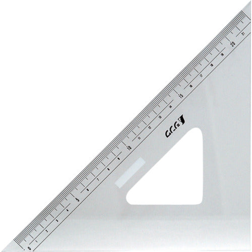 シンワ　アクリル三角定規２４ｃｍ　75256　1 個