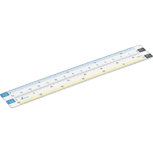 シンワ　折りたたみ縮尺スケール　８面１５ｃｍ　75745　1 個