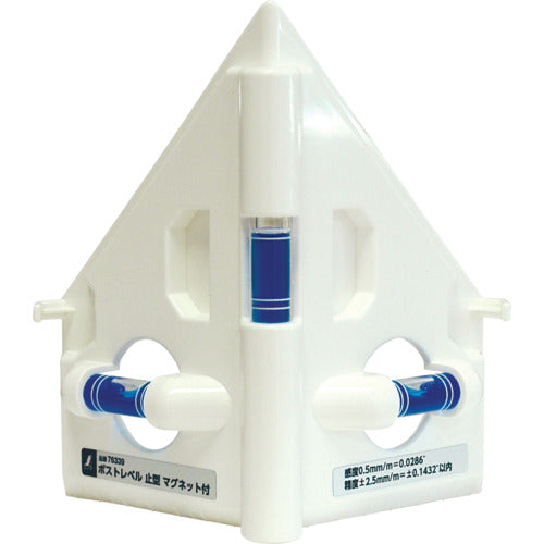 Shinwa Post Level, Stopper Type, with Magnet, 76339, 1 pc