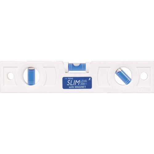신와 슬림 레벨 200mm 화이트 마그넷 부착 76340 1 개