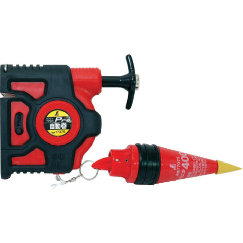 シンワ　ハンディ下げ振り　Ｐｒｏ　自動巻赤　スイピタ４００ｇ付　77376　1 個
