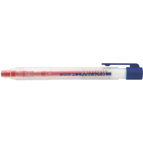 Shinwa Construction Use Knock Type Crayon 7.0mm Red 78464 1 pc