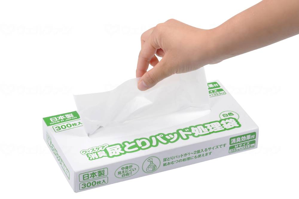 ｻﾝｼｬｲﾝﾎﾟﾘﾏｰｳｨｽﾞｹｱ　尿とりﾊﾟｯﾄﾞ処理袋 ｹｰｽ M300枚