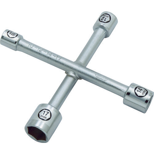 ASH 【매진 폐번】 크로스림 렌치 10-12-14-17mm EYC1017 1개