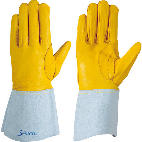 シモン　アルゴン溶接手袋　ＣＧＳ−１２３Ｙ　アルゴン黄　CGS-123Y　1 双