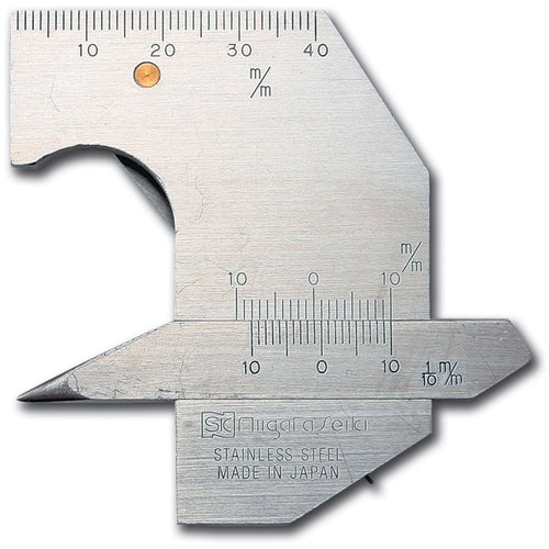 SK Welding Gauge (Leg Length/Excess Weld/Fill Thickness/Bevel Angle/Root Spacing/Undercut) WG-2 1 pc