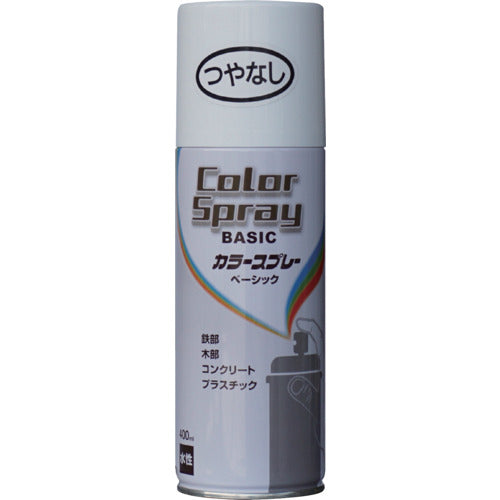 ニッぺ　水性カラースプレー　ベーシック　４００ｍｌ　つやなしホワイト　ＨＫＵ００４　4976124266034　1 本