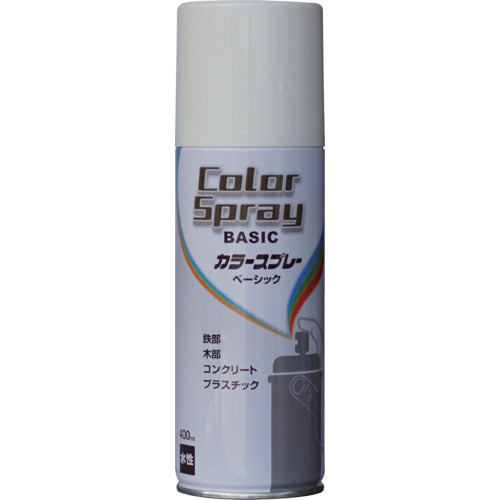 ニッぺ　水性カラースプレー　ベーシック　４００ｍｌ　ミルキーホワイト　ＨＫＵ００５　4976124266041　1 本