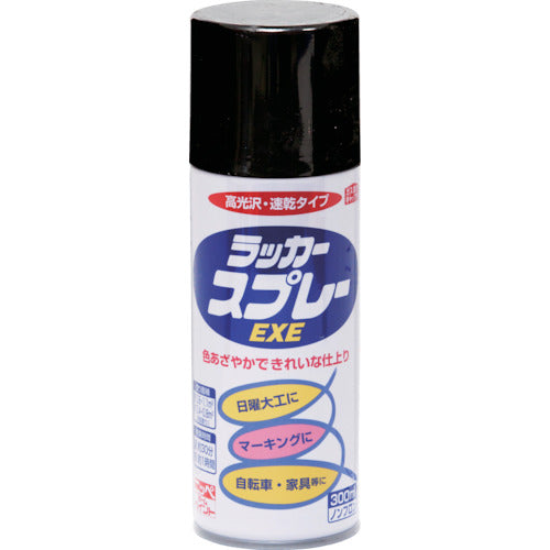 ニッぺ　ラッカースプレーＥＸＥ　３００ｍｌ　ブラック　ＨＳＷ００３−３００　4976124264337　1 本