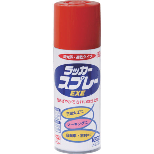 ニッぺ　ラッカースプレーＥＸＥ　３００ｍｌ　レッド　ＨＳＷ００７−３００　4976124264733　1 本