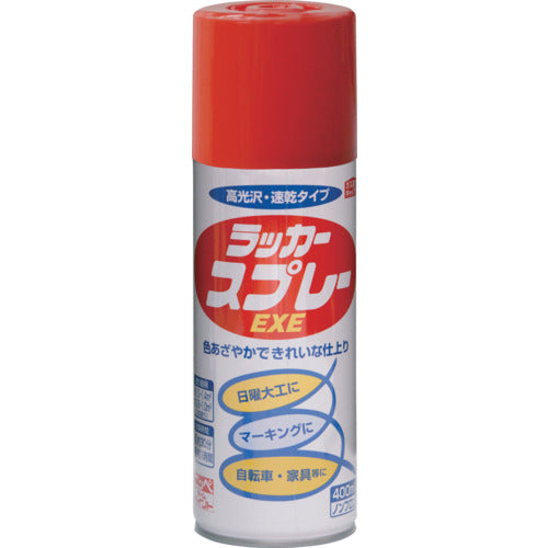 ニッぺ　ラッカースプレーＥＸＥ　４００ｍｌ　レッド　ＨＳＷ００７−４００　4976124264740　1 本