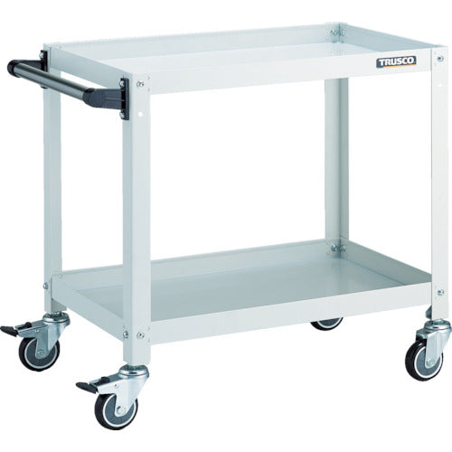 TRUSCO Tool Wagon Rabbit Wagon 600 x 400 x H600 with Handle Urethane Wheels White RBW-662HU W 1 Unit