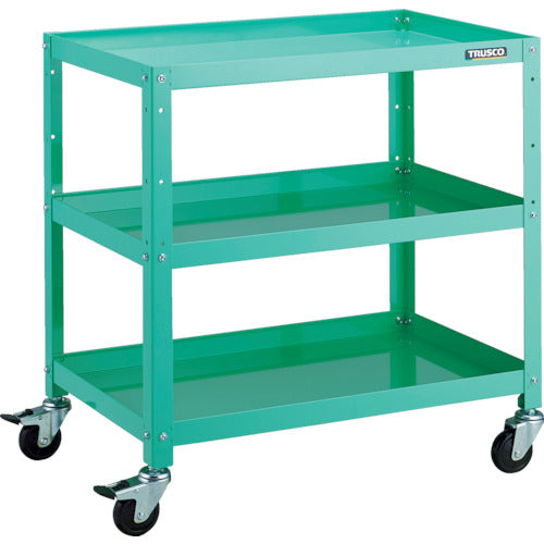 TRUSCO Tool Wagon Rabbit Wagon 700X450 Rubber Wheels Young Green RBW-773 YG 1 Unit