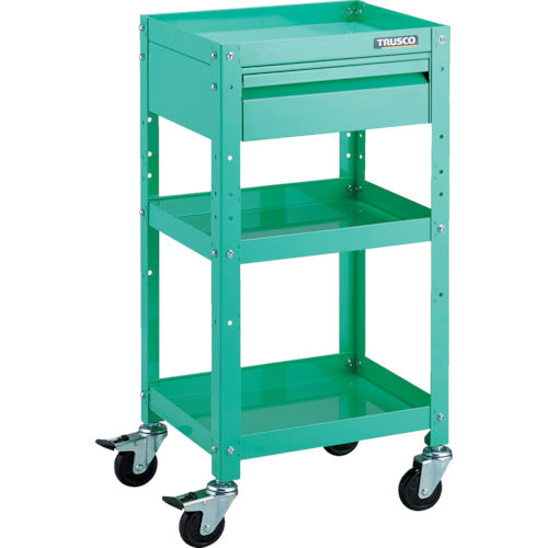 TRUSCO Tool Wagon Rabbit Wagon 400X350 with 1 drawer, rubber wheels, Young Green RBW-843V YG 1 unit