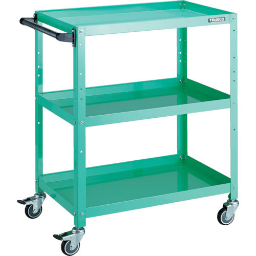 TRUSCO Tool Wagon Rabbit Wagon 700 x 450 x H880 with Handle Urethane Wheels Young Green RBW-973HU YG 1 Unit