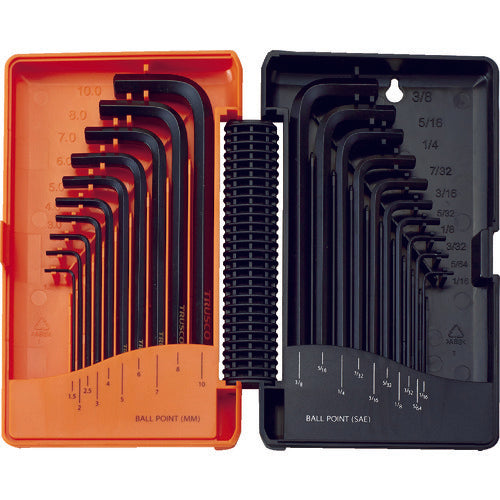 TRUSCO Ball Point Hexagonal Wrench (Standard Type) 10 mm, 10 inch TBRI20S 1 S