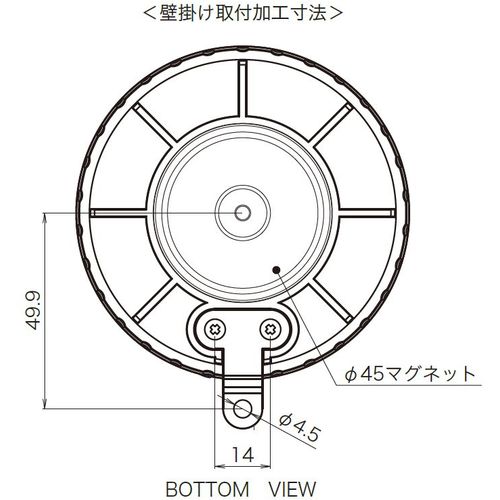 ＮＩＫＫＥＩ　ニコＰＯＴ　ＶＬ０８Ｂ型　ＬＥＤ回転灯　８０パイ　黄　VL08B-003DY　1 台