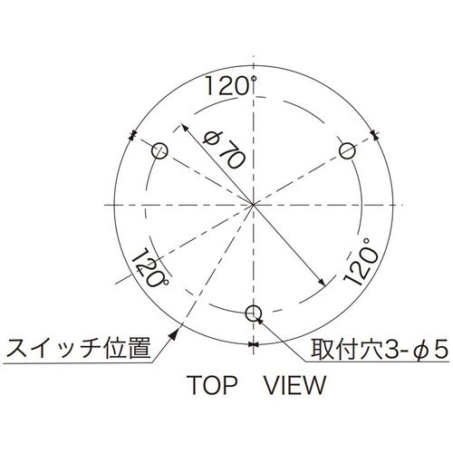 ＮＩＫＫＥＩ　ニコカプセル　ＶＬ１１Ｂ型　ＬＥＤ回転灯　１１８パイ　黄　VL11B-003AY　1 台