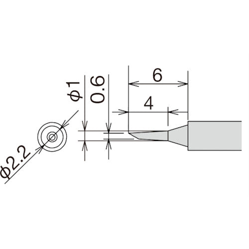 굿 교체 팁 0.6C형 RX-812AS/802AS RX-81HRT-0.6C 1개