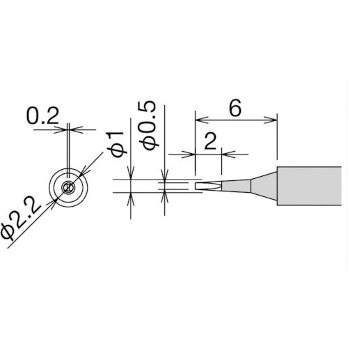 굿 교체 팁 0.5D형 RX-812AS/802AS RX-81HRT-0.5D 1개