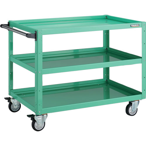 TRUSCO Tool Wagon Eagle Wagon 900 x 600 x H740 Urethane 4-Wheel Swivel Young Green EGW-793UJ-YG 1 Unit