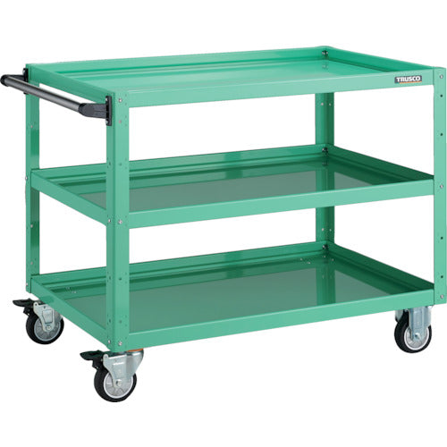 TRUSCO Tool Wagon Eagle Wagon 900X600XH740 Urethane Wheels Young Green EGW-793U-YG 1 Unit