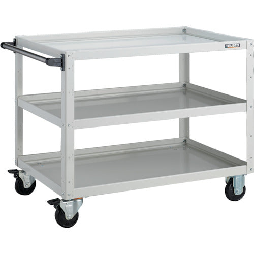TRUSCO Tool Wagon Eagle Wagon 900 x 600 x H740 3 Tiers White EGW-793-W 1 Unit