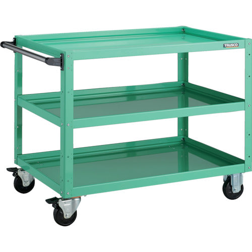TRUSCO Tool Wagon Eagle Wagon 900X600XH740 3 Tiers Young Green EGW-793-YG 1 Unit