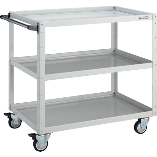 TRUSCCO 툴 왜건 이글 왜건 900×600×H880 우레탄 4륜 자재 화이트 EGW-993UJ-W 1대