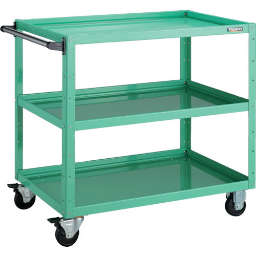 ＴＲＵＳＣＯ　ツールワゴン　イーグルワゴン　９００Ｘ６００ＸＨ８８０　３段　ヤンググリーン　EGW-993-YG　1 台