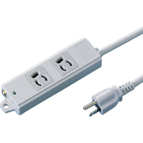 SANWA 공사 물건 탭 빠짐 방지 콘센트 2개구 케이블 길이 3m TAP-KE2-3 1개